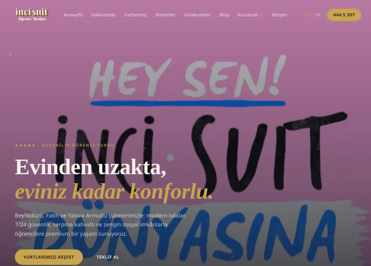 İnci Suit Öğrenci Yurtları