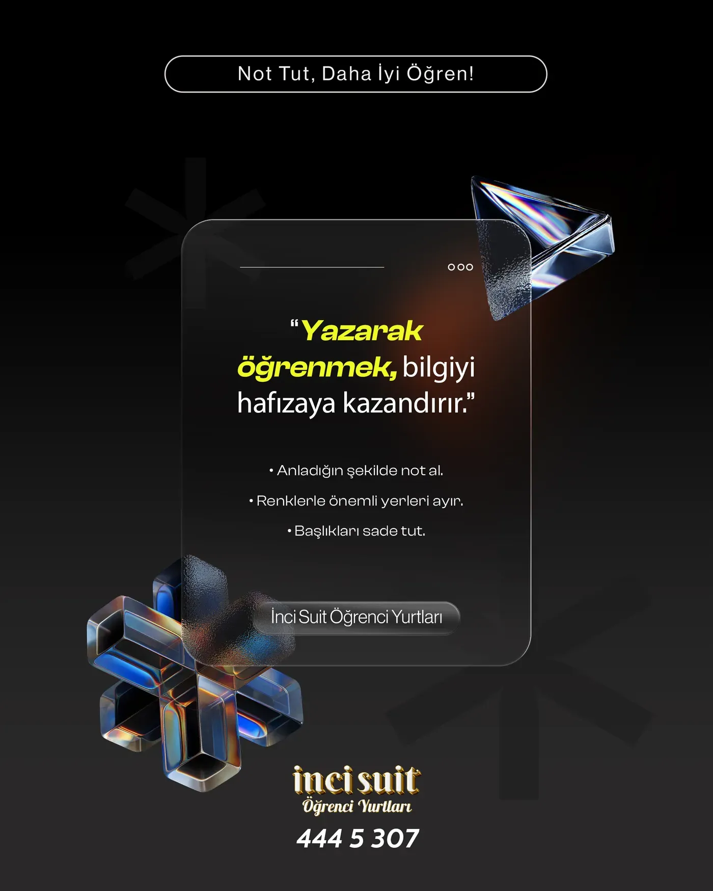 İnci Suit Öğrenci Yurtları — Ders Kılavuzu 4