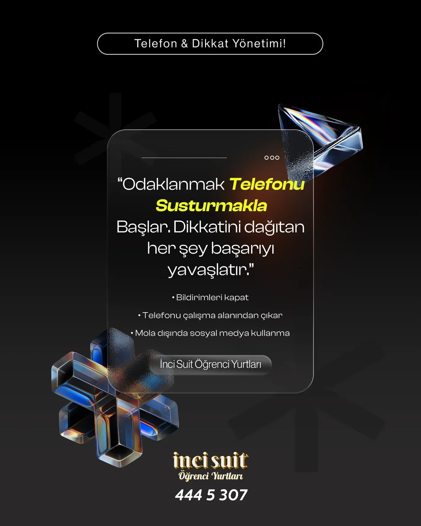 İnci Suit Öğrenci Yurtları — Ders Kılavuzu 6