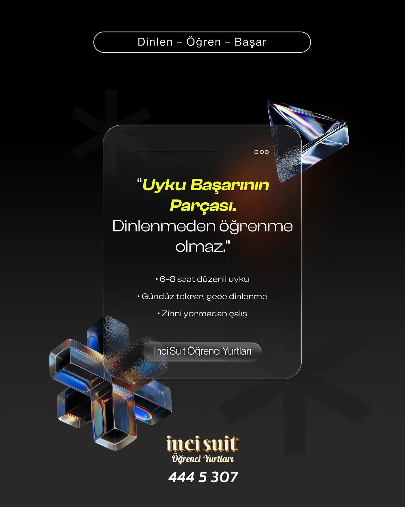İnci Suit Öğrenci Yurtları — Ders Kılavuzu 8