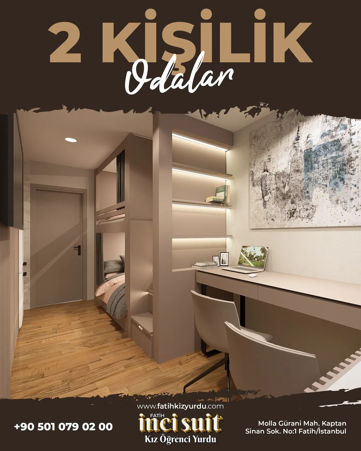 İnci Suit Öğrenci Yurtları — Odalar 1