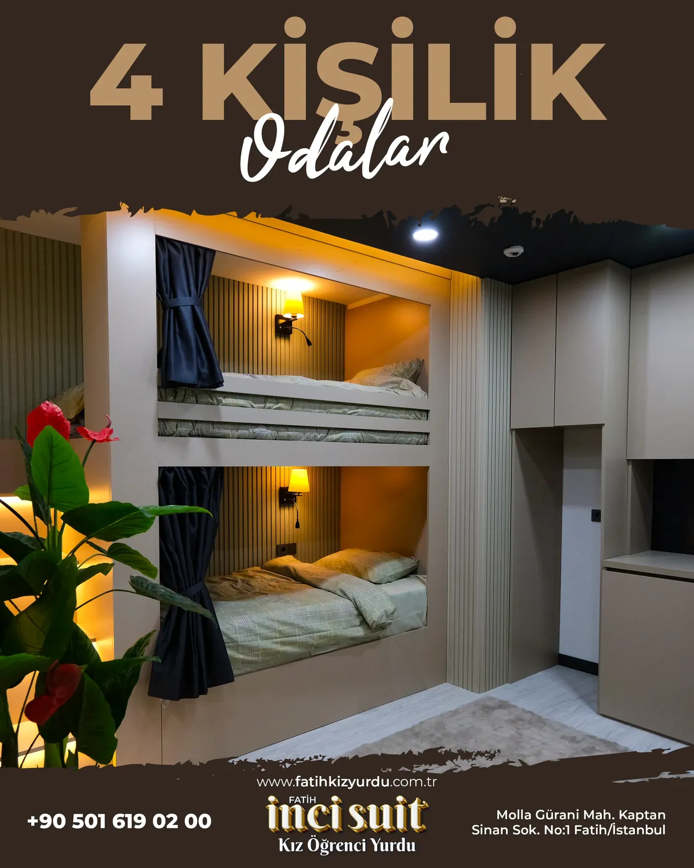 İnci Suit Öğrenci Yurtları — Odalar 4