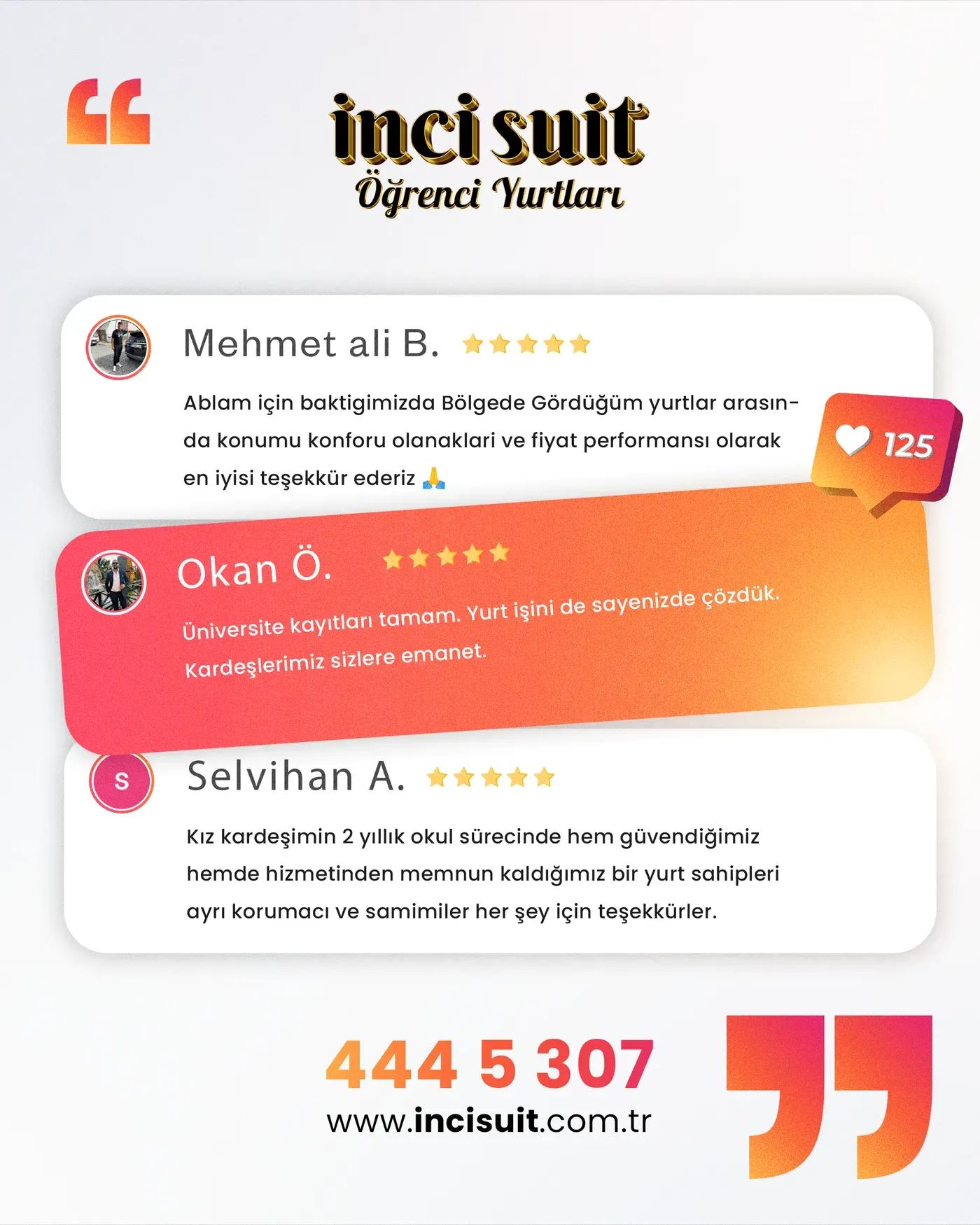 İnci Suit Öğrenci Yurtları — Yorumlar 2