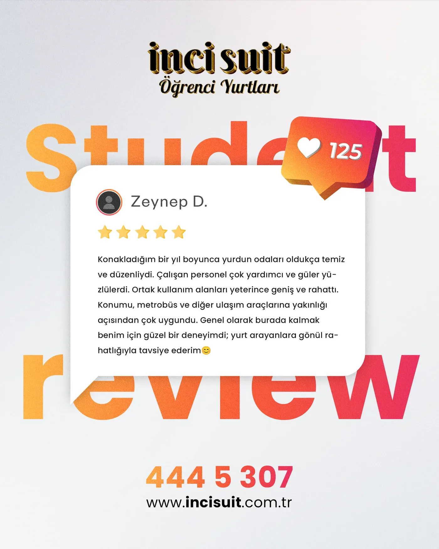 İnci Suit Öğrenci Yurtları — Yorumlar 3