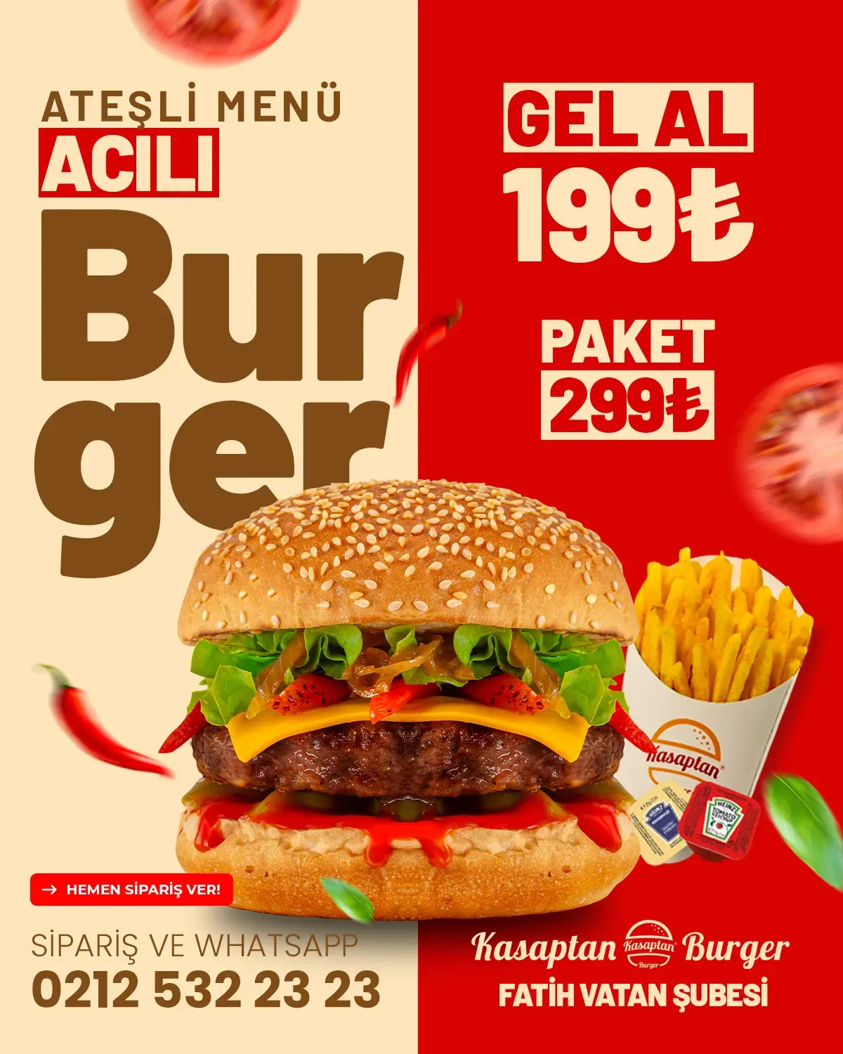 Kasaptan Burger — Ürün Görselleri 1
